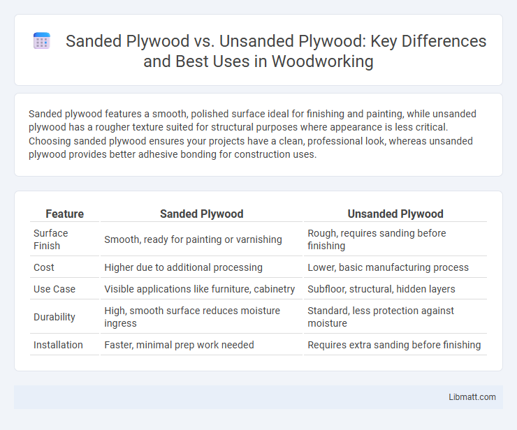 Sanded Plywood vs. Unsanded Plywood: Key Differences and Best Uses in Woodworking