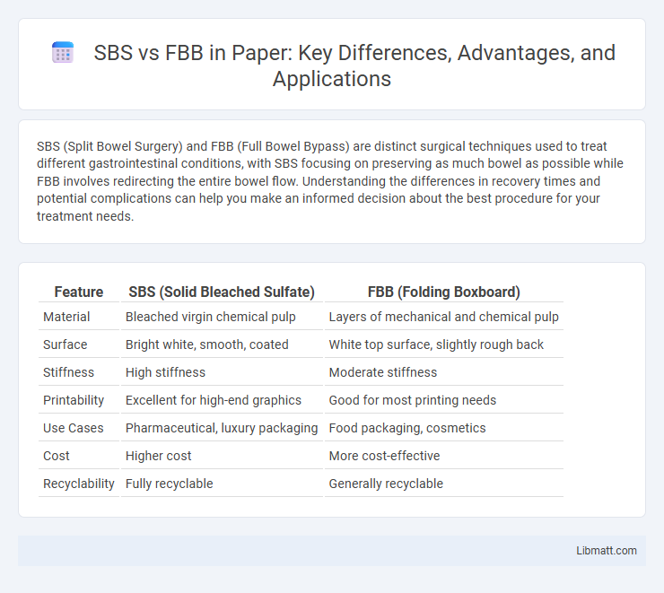 SBS vs FBB in Paper: Key Differences, Advantages, and Applications