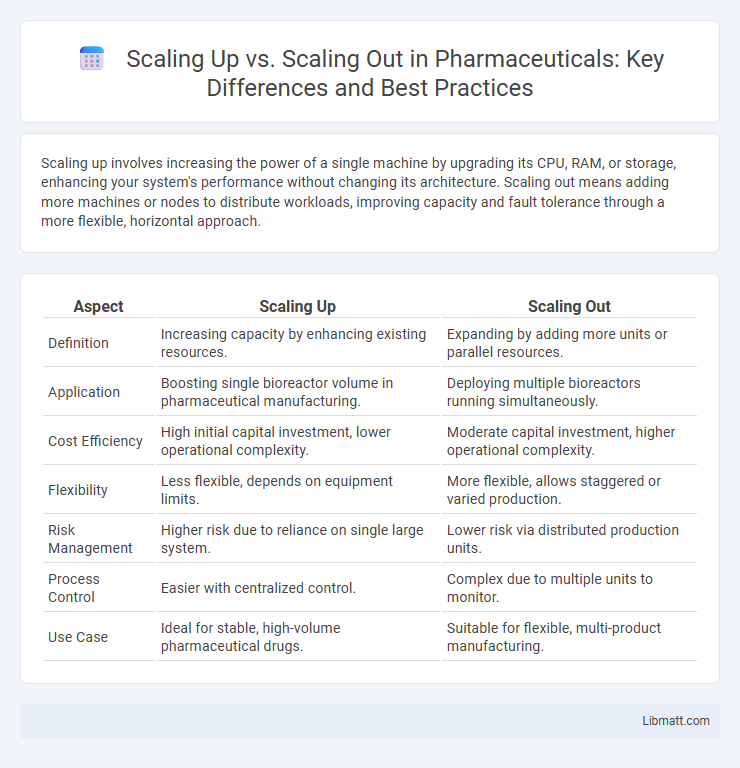 Scaling Up vs. Scaling Out in Pharmaceuticals: Key Differences and Best Practices