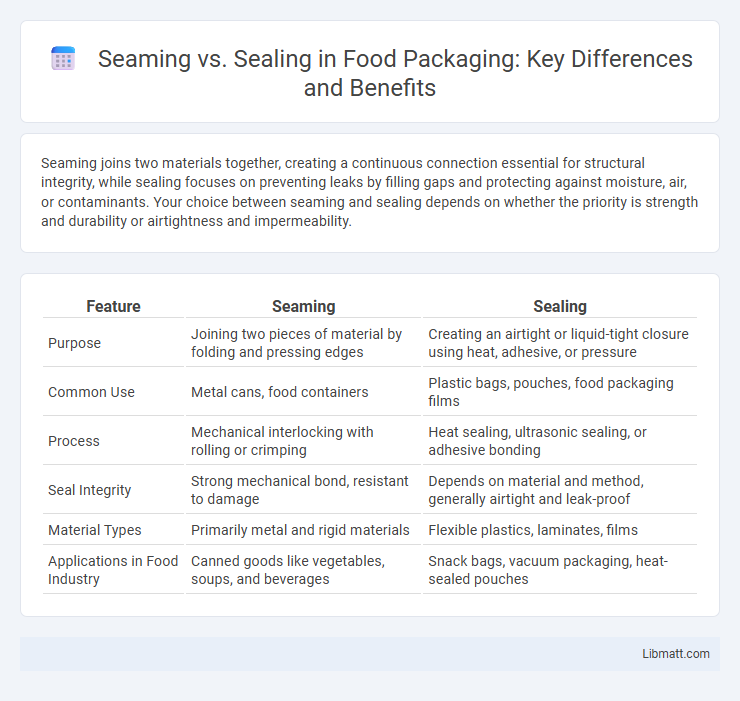 Seaming vs. Sealing in Food Packaging: Key Differences and Benefits