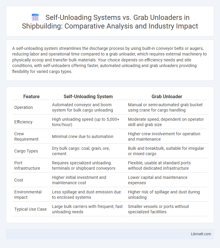 Self-Unloading Systems vs. Grab Unloaders in Shipbuilding: Comparative Analysis and Industry Impact