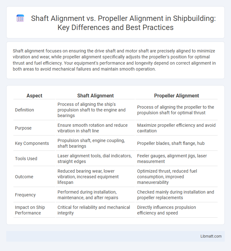Shaft Alignment vs. Propeller Alignment in Shipbuilding: Key Differences and Best Practices