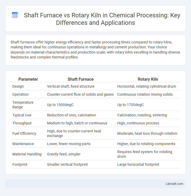 Shaft Furnace vs Rotary Kiln in Chemical Processing: Key Differences and Applications