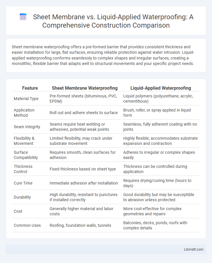 Sheet Membrane vs. Liquid-Applied Waterproofing: A Comprehensive Construction Comparison