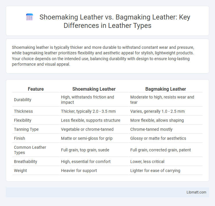 Shoemaking Leather vs. Bagmaking Leather: Key Differences in Leather Types