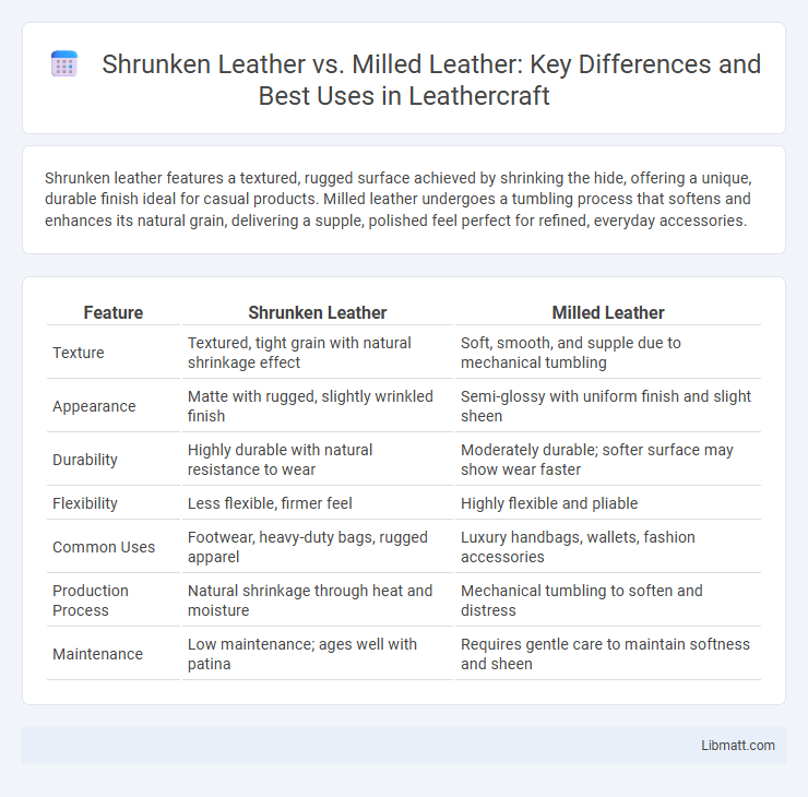 Shrunken Leather vs. Milled Leather: Key Differences and Best Uses in Leathercraft