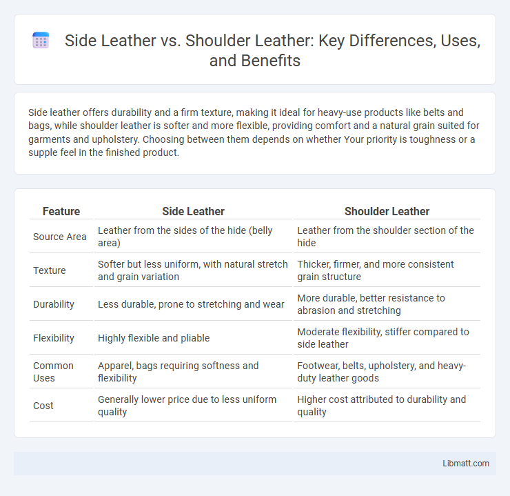 Side Leather vs. Shoulder Leather: Key Differences, Uses, and Benefits