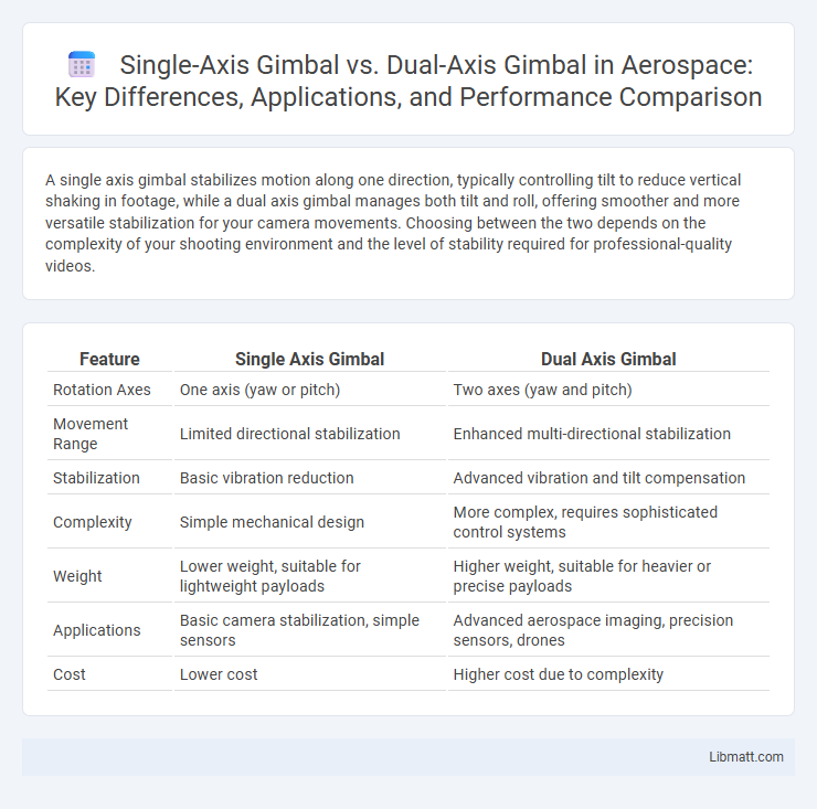 Single-Axis Gimbal vs. Dual-Axis Gimbal in Aerospace: Key Differences, Applications, and Performance Comparison