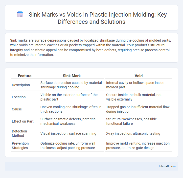 Sink Marks vs Voids in Plastic Injection Molding: Key Differences and Solutions