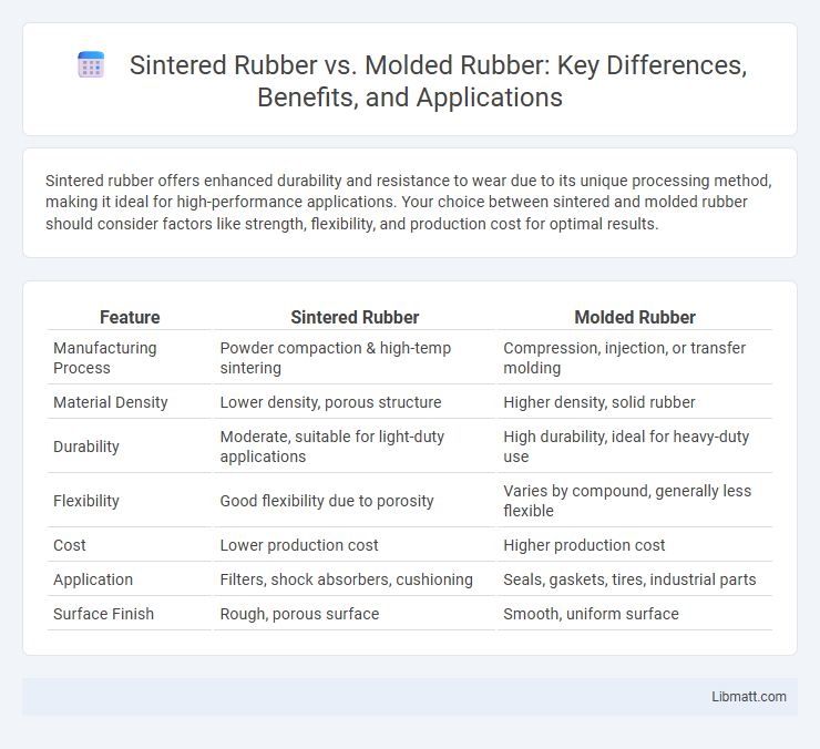 Sintered Rubber vs. Molded Rubber: Key Differences, Benefits, and Applications