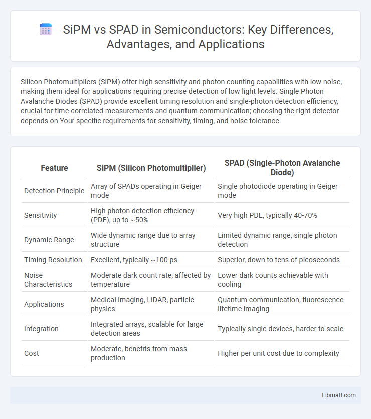 SiPM vs SPAD in Semiconductors: Key Differences, Advantages, and Applications
