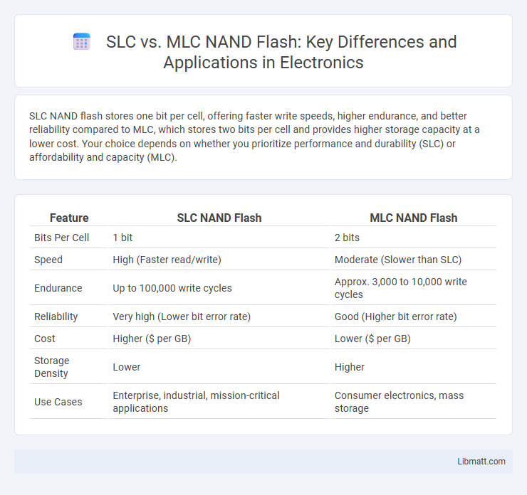 SLC vs. MLC NAND Flash: Key Differences and Applications in Electronics