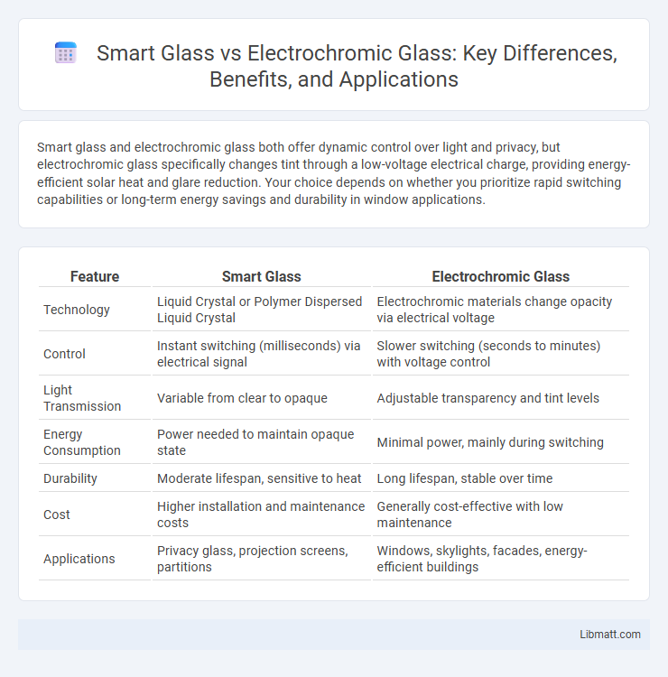 Smart Glass vs Electrochromic Glass: Key Differences, Benefits, and Applications