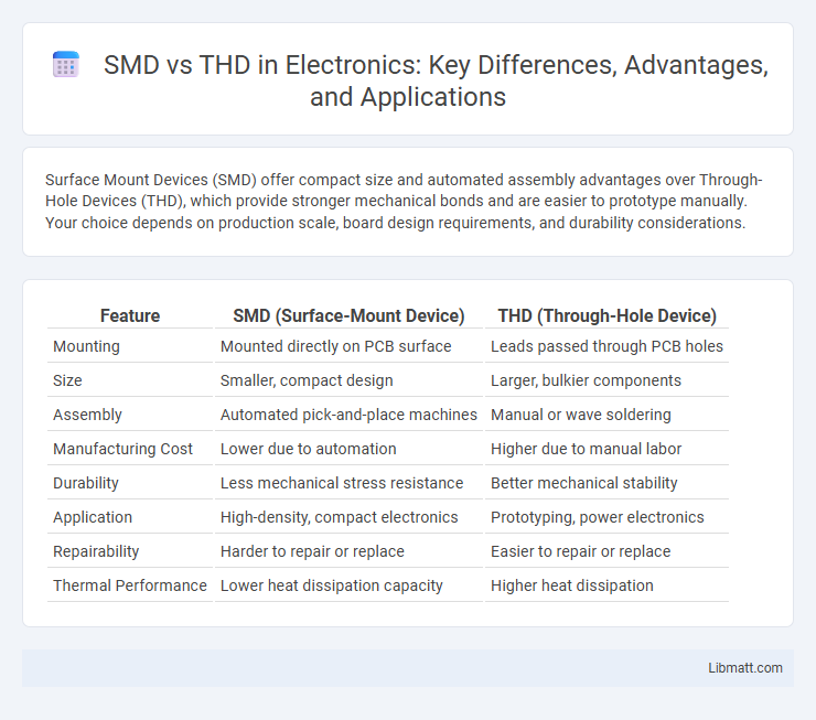 SMD vs THD in Electronics: Key Differences, Advantages, and Applications