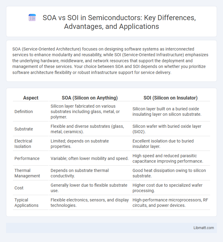 SOA vs SOI in Semiconductors: Key Differences, Advantages, and Applications