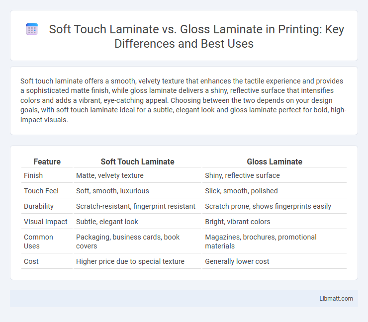 Soft Touch Laminate vs. Gloss Laminate in Printing: Key Differences and Best Uses