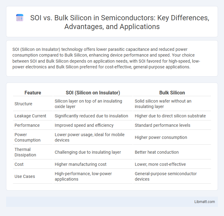 SOI vs. Bulk Silicon in Semiconductors: Key Differences, Advantages, and Applications