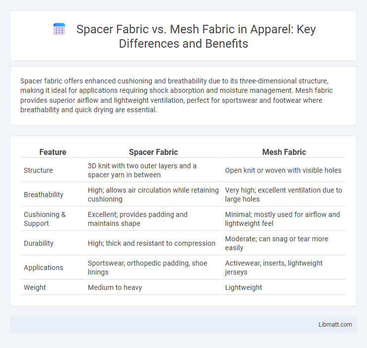 Spacer Fabric vs. Mesh Fabric in Apparel: Key Differences and Benefits