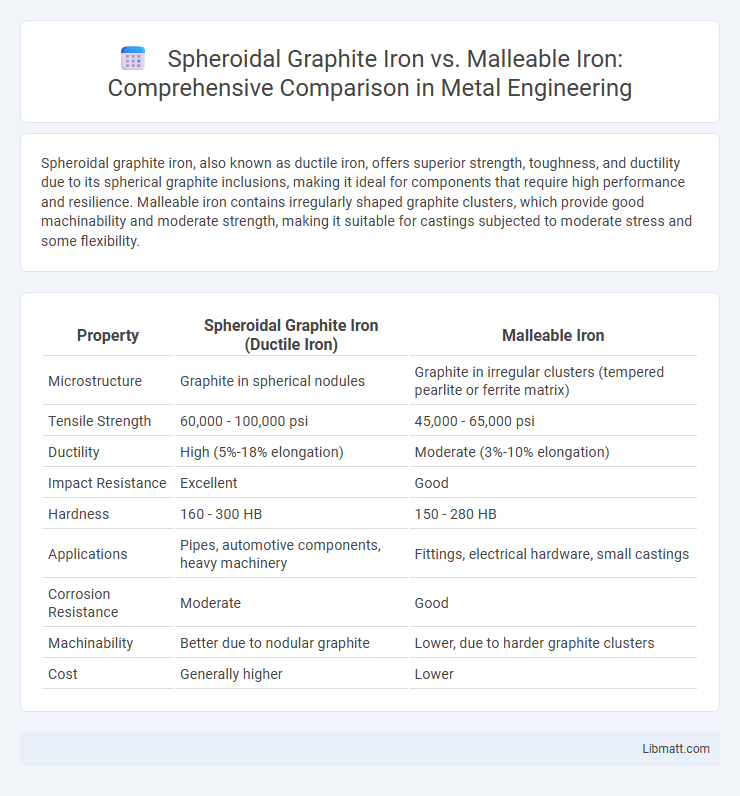 Spheroidal Graphite Iron vs. Malleable Iron: Comprehensive Comparison in Metal Engineering