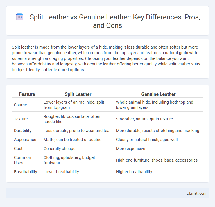 Split Leather vs Genuine Leather: Key Differences, Pros, and Cons