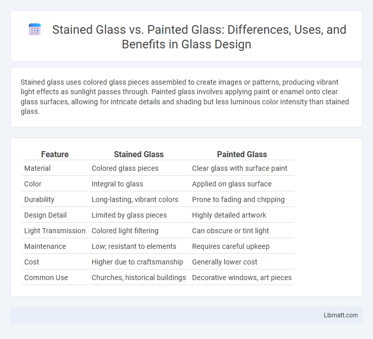 Stained Glass vs. Painted Glass: Differences, Uses, and Benefits in Glass Design