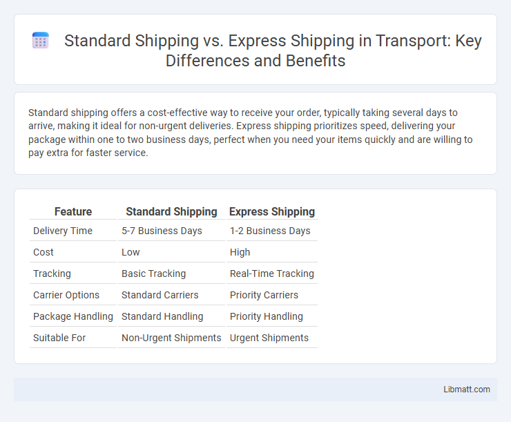 Standard Shipping vs. Express Shipping in Transport: Key Differences and Benefits