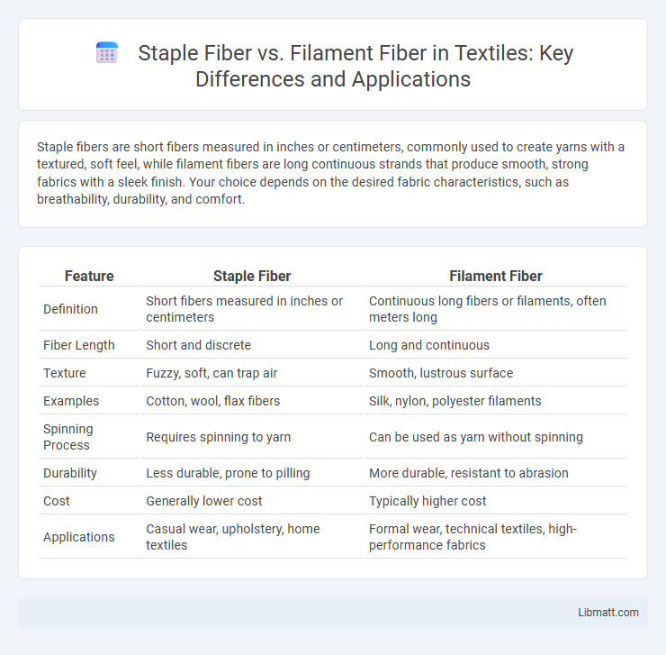 Staple Fiber vs. Filament Fiber in Textiles: Key Differences and Applications