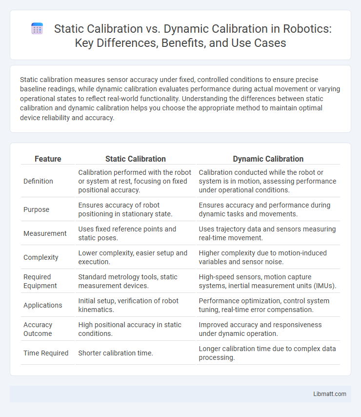 Static Calibration vs. Dynamic Calibration in Robotics: Key Differences, Benefits, and Use Cases
