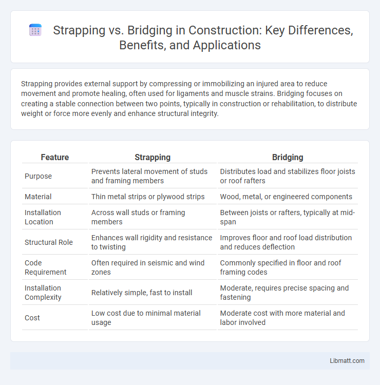 Strapping vs. Bridging in Construction: Key Differences, Benefits, and Applications