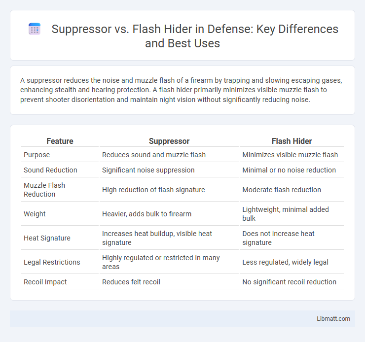 Suppressor vs. Flash Hider in Defense: Key Differences and Best Uses