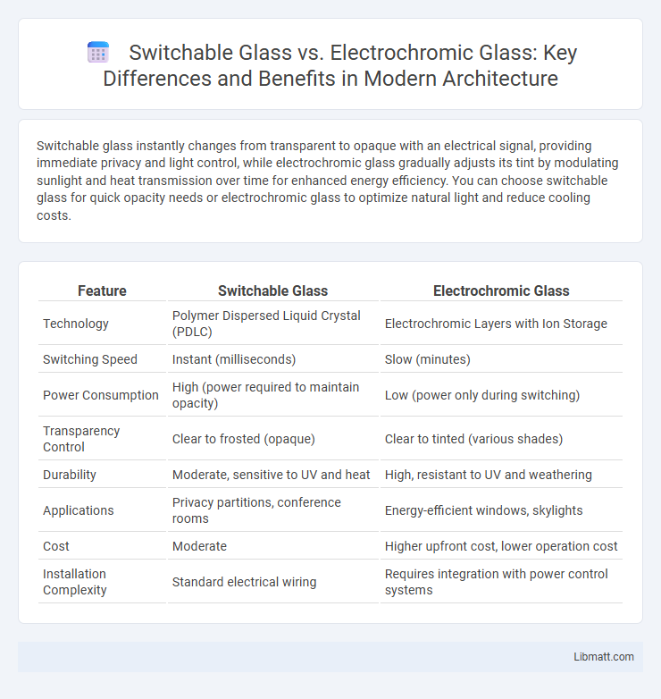 Switchable Glass vs. Electrochromic Glass: Key Differences and Benefits in Modern Architecture