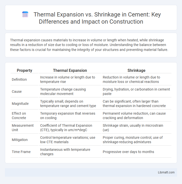 Thermal Expansion vs. Shrinkage in Cement: Key Differences and Impact on Construction