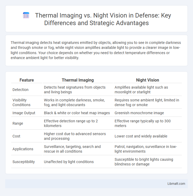 Thermal Imaging vs. Night Vision in Defense: Key Differences and Strategic Advantages