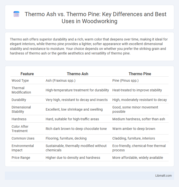 Thermo Ash vs. Thermo Pine: Key Differences and Best Uses in Woodworking