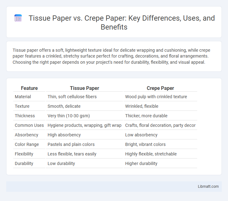 Tissue Paper vs. Crepe Paper: Key Differences, Uses, and Benefits