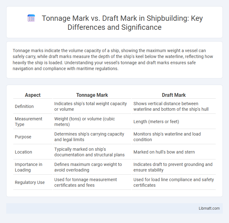 Tonnage Mark vs. Draft Mark in Shipbuilding: Key Differences and Significance