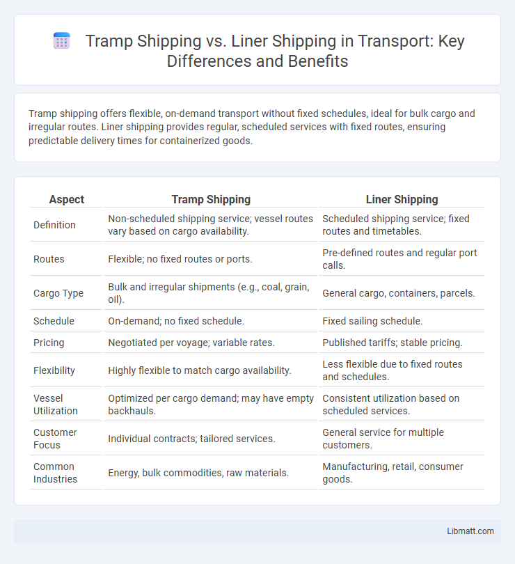 Tramp Shipping vs. Liner Shipping in Transport: Key Differences and Benefits