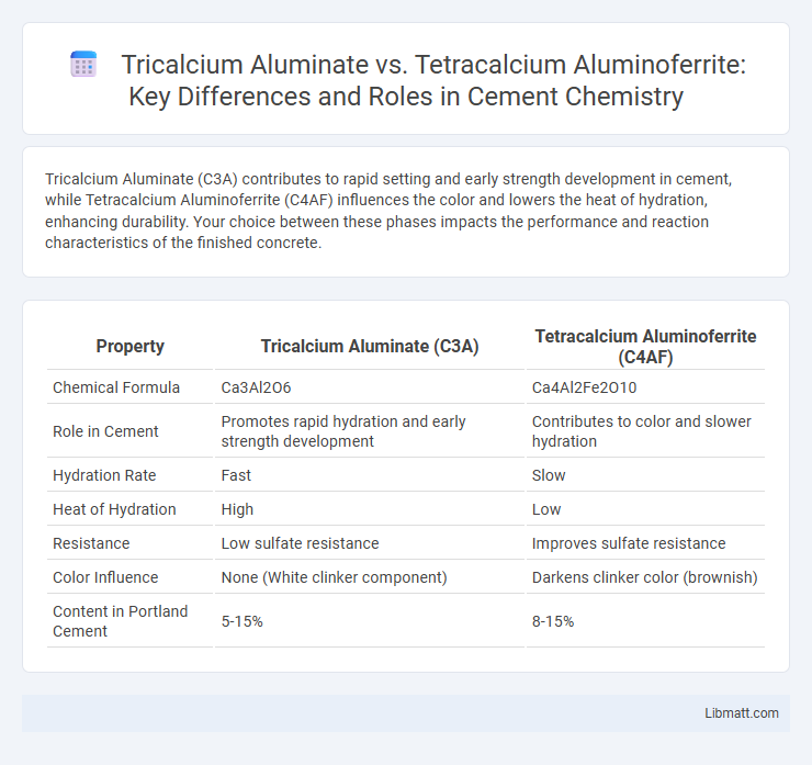 Tricalcium Aluminate vs. Tetracalcium Aluminoferrite: Key Differences and Roles in Cement Chemistry