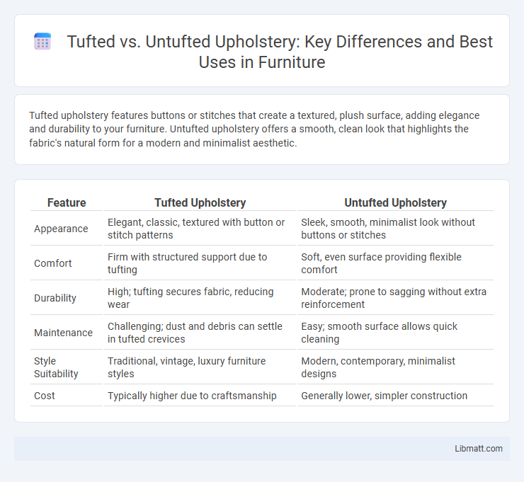 Tufted vs. Untufted Upholstery: Key Differences and Best Uses in Furniture