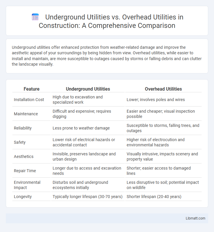 Underground Utilities vs. Overhead Utilities in Construction: A Comprehensive Comparison