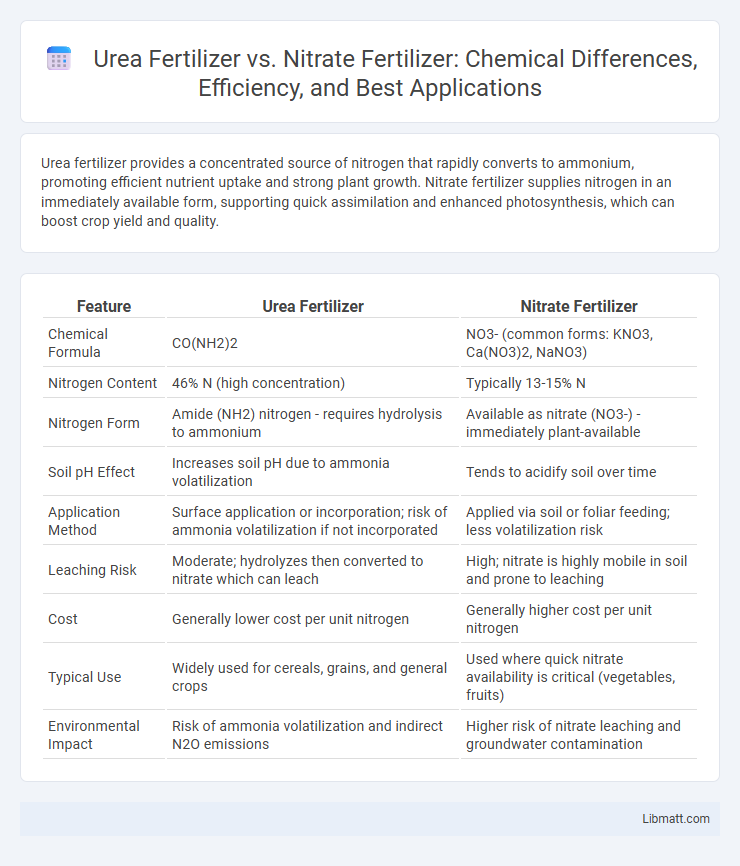Urea Fertilizer vs. Nitrate Fertilizer: Chemical Differences, Efficiency, and Best Applications