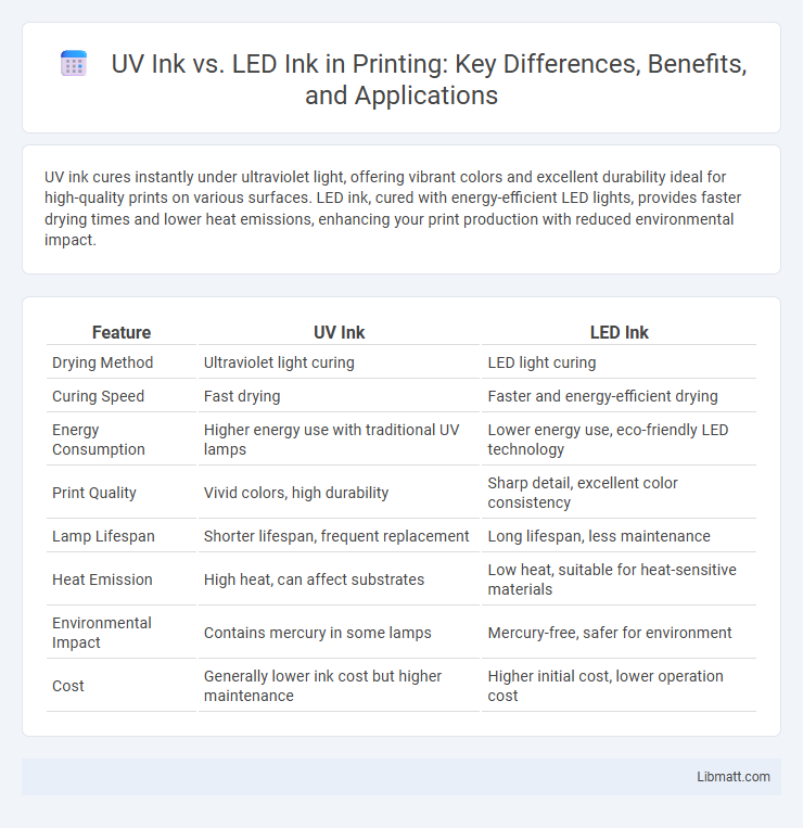 UV Ink vs. LED Ink in Printing: Key Differences, Benefits, and Applications