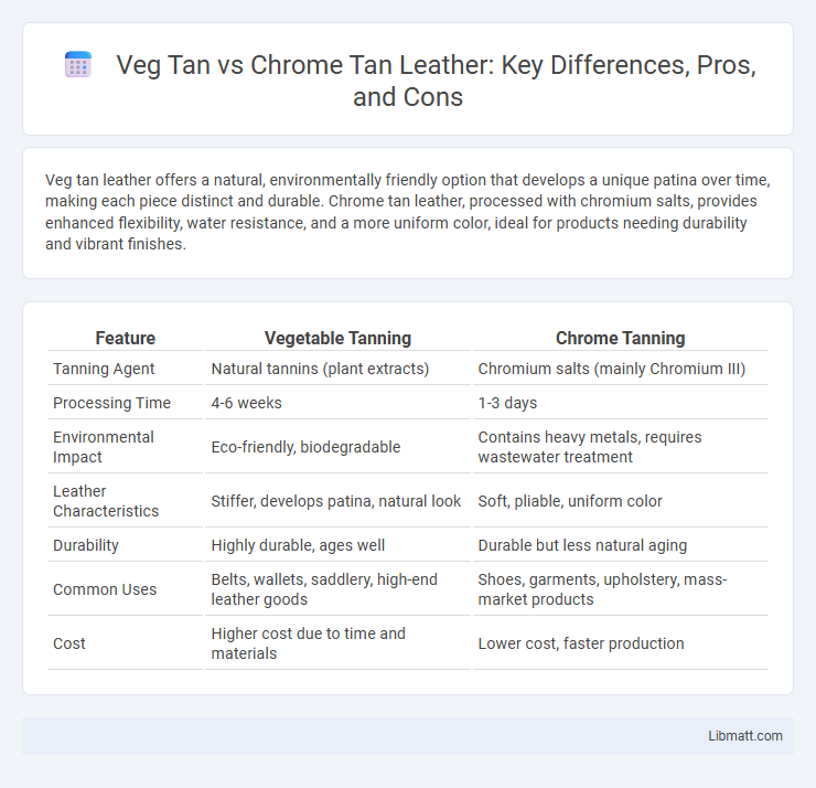 Veg Tan vs Chrome Tan Leather: Key Differences, Pros, and Cons