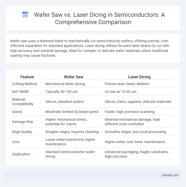 Wafer Saw vs. Laser Dicing in Semiconductors: A Comprehensive Comparison