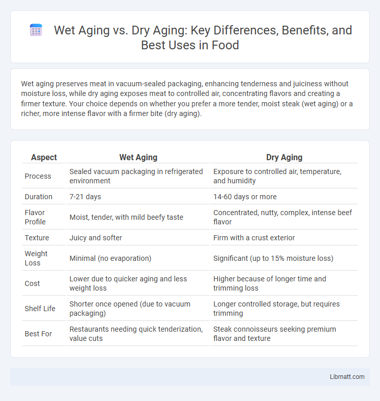 Wet Aging vs. Dry Aging: Key Differences, Benefits, and Best Uses in Food