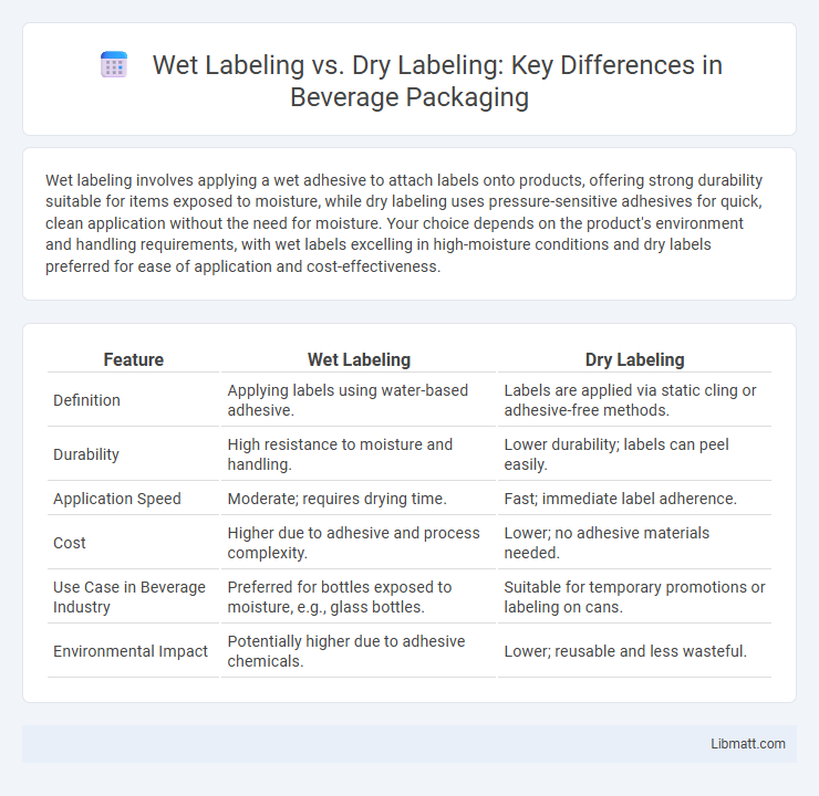 Wet Labeling vs. Dry Labeling: Key Differences in Beverage Packaging
