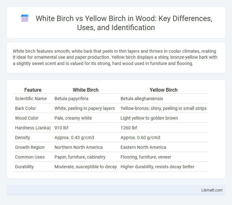 White Birch vs Yellow Birch in Wood: Key Differences, Uses, and Identification