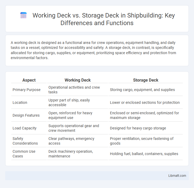 Working Deck vs. Storage Deck in Shipbuilding: Key Differences and Functions