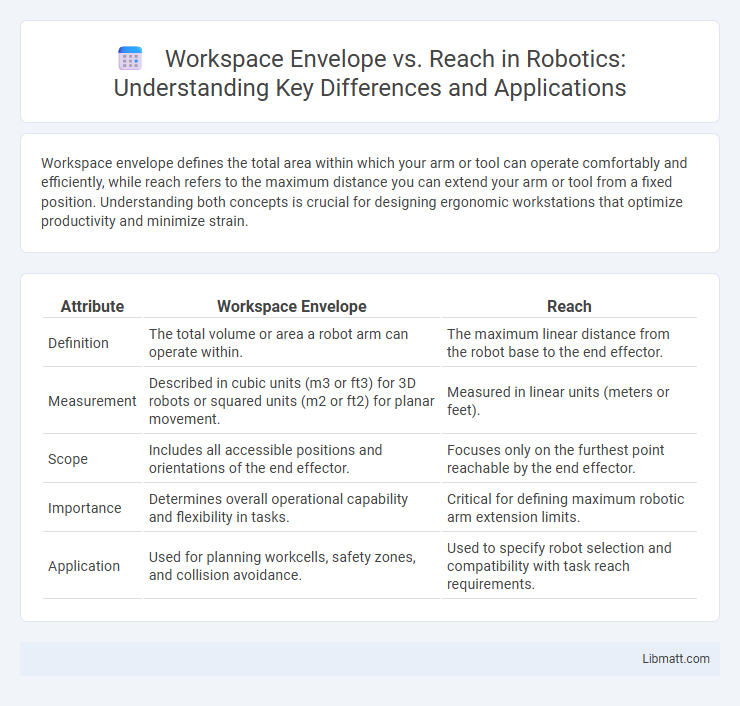 Workspace Envelope vs. Reach in Robotics: Understanding Key Differences and Applications