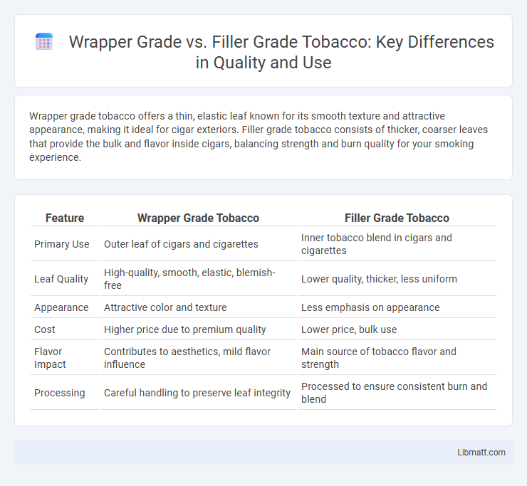 Wrapper Grade vs. Filler Grade Tobacco: Key Differences in Quality and Use